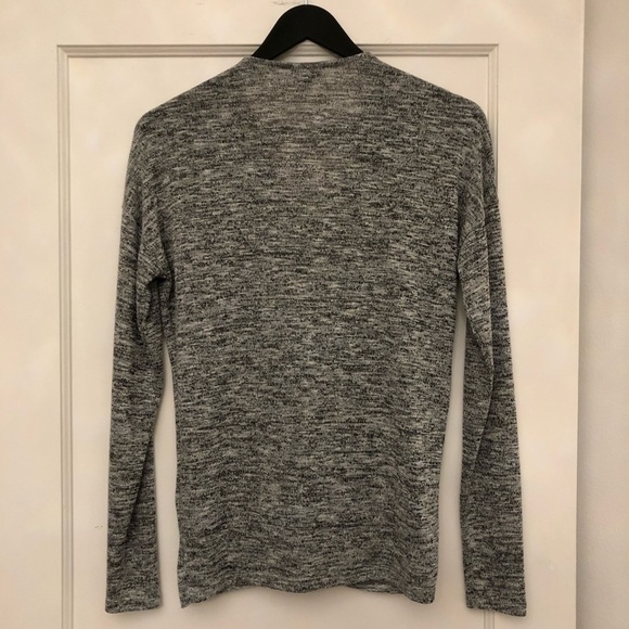 NOISY MAY Crossover Grey lightweight coastal pullover front cowl neck sweater - Picture 6 of 10